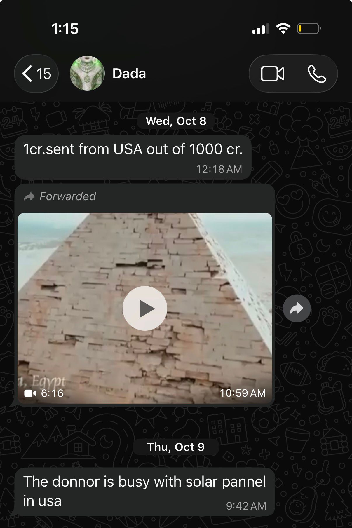 WhatsApp scam: solar panel investment scam